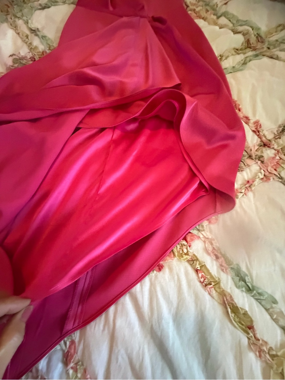 Alex Marie Draped Maxi Dress in Hot Pink - Picture 8 of 11